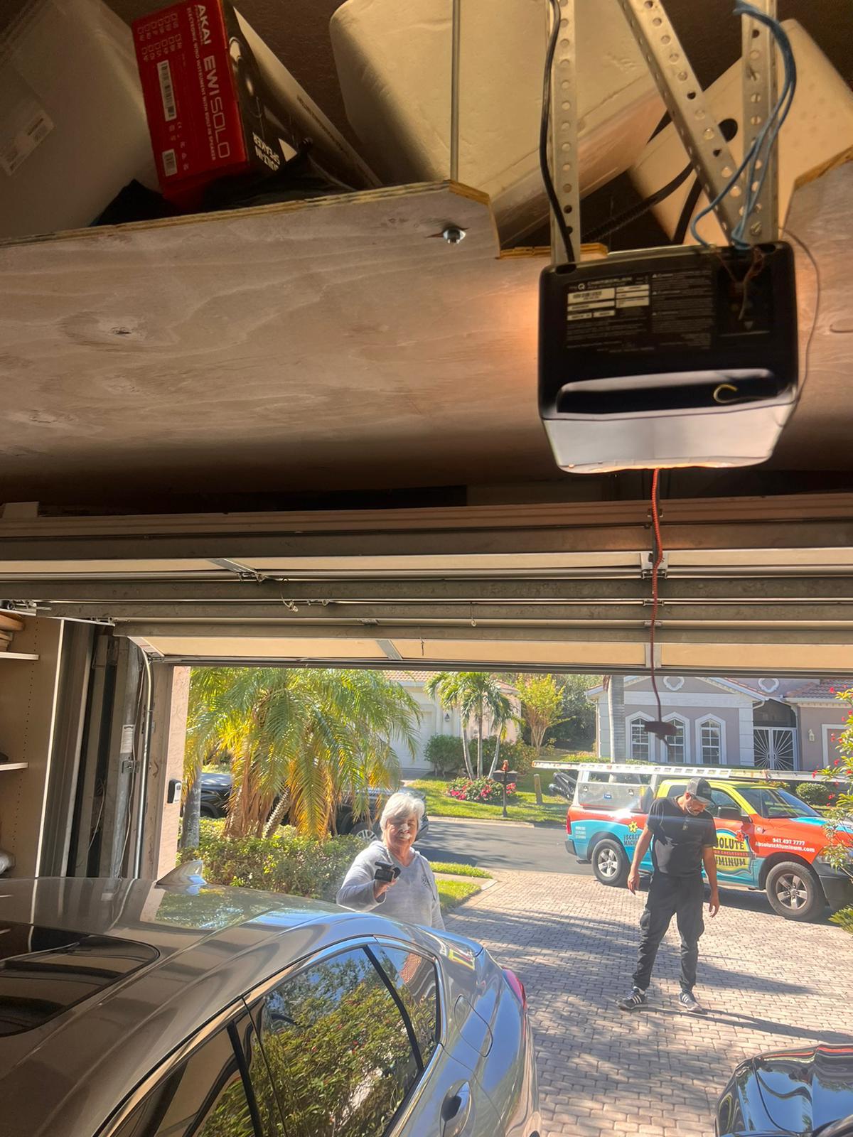 Working with a satisfied customer