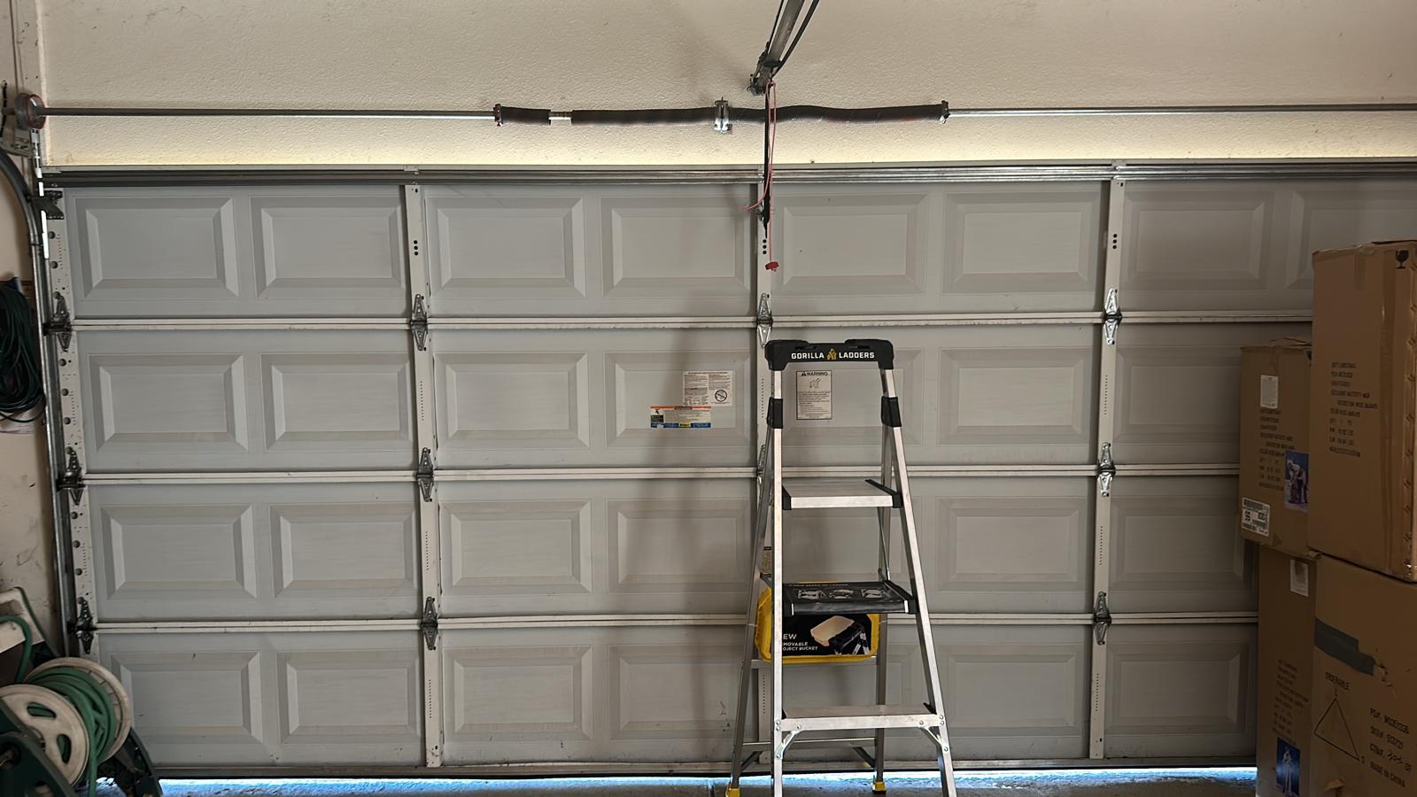 Garage door spring repair